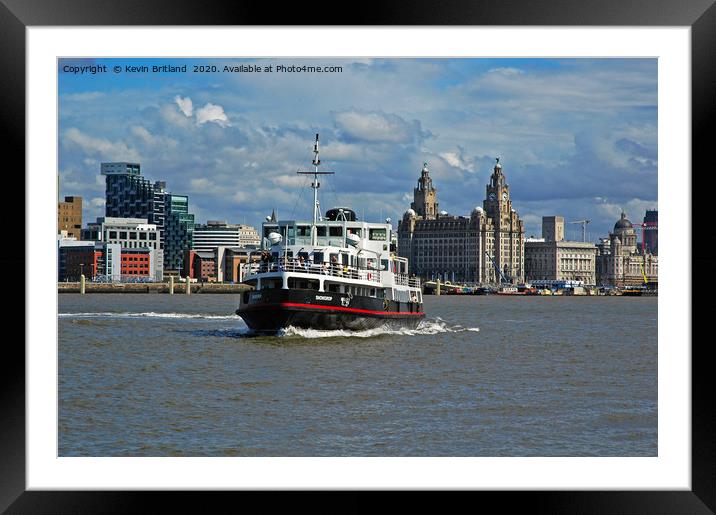 mersey ferry snowdrop Framed Mounted Print by Kevin Britland