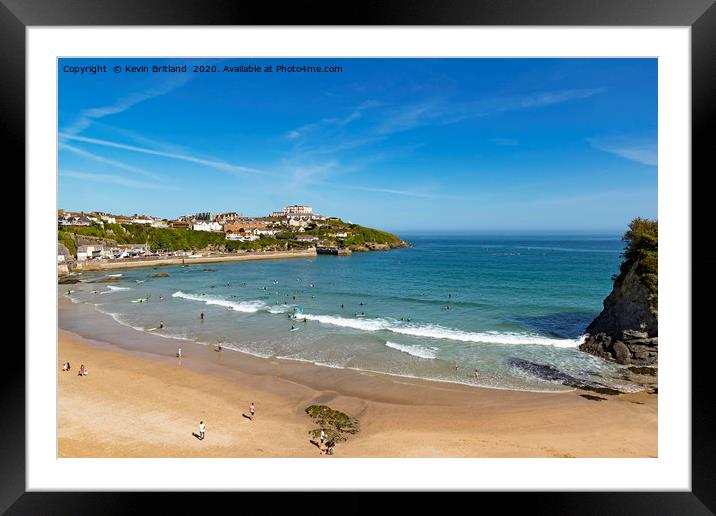 newquay cornwall Framed Mounted Print by Kevin Britland
