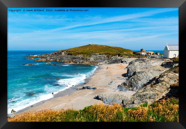 little fistral cornwall Framed Print by Kevin Britland