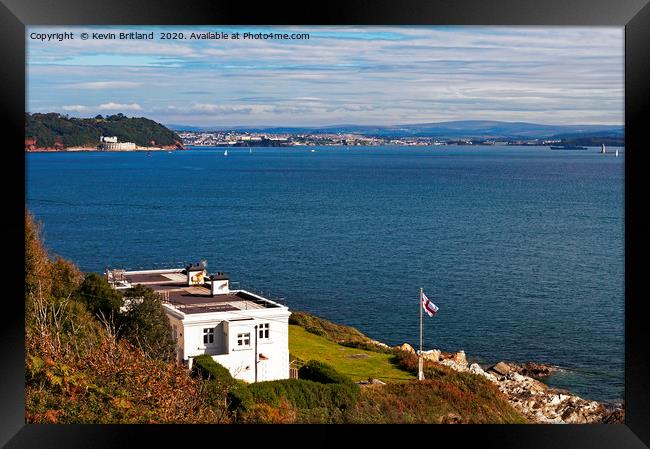 penlee point cornwall Framed Print by Kevin Britland