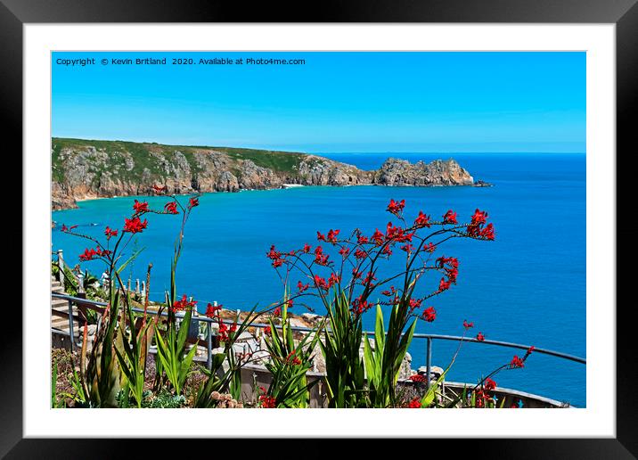 summer on the cornish coast Framed Mounted Print by Kevin Britland