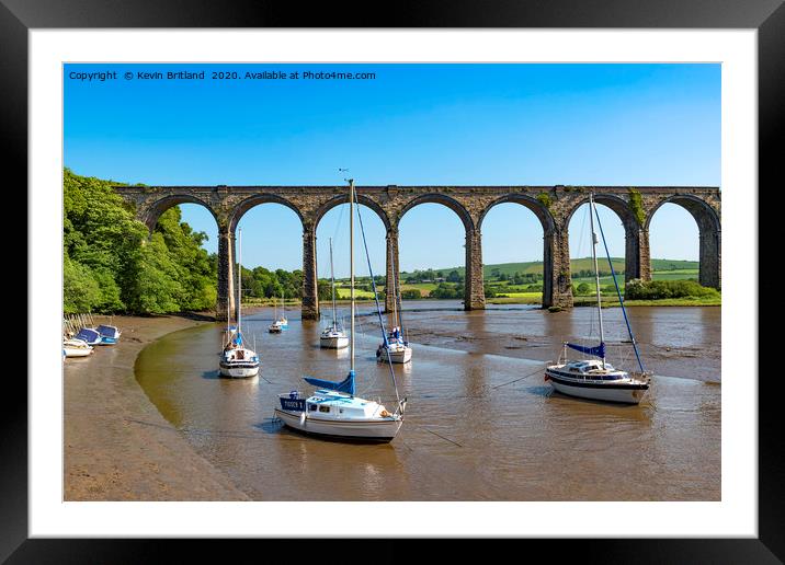 St Germans quay cornwall Framed Mounted Print by Kevin Britland