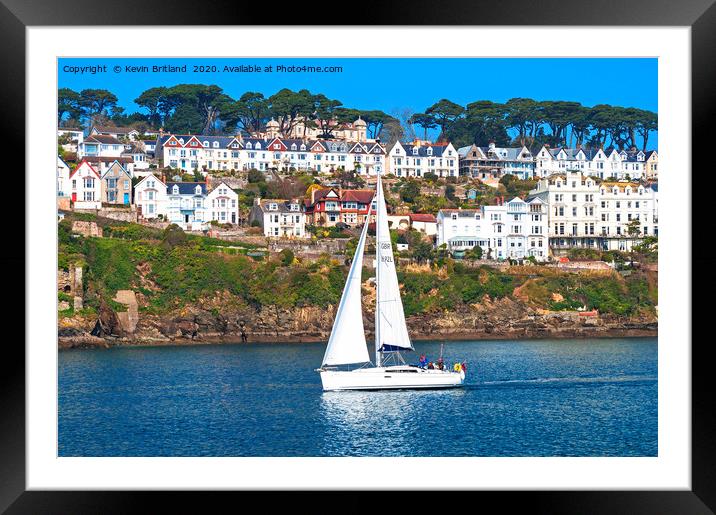 The river fowey cornwall Framed Mounted Print by Kevin Britland