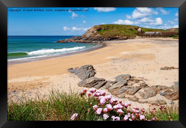 Cornish beach Framed Print by Kevin Britland