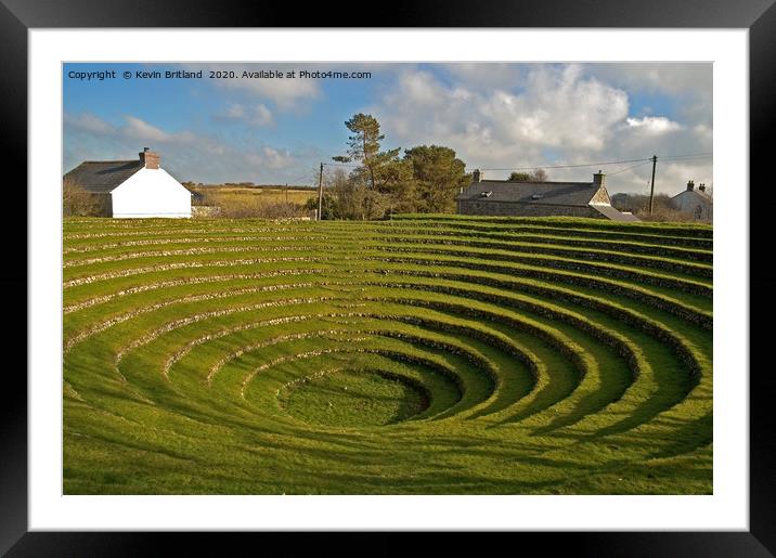 Gwennap pit cornwall Framed Mounted Print by Kevin Britland