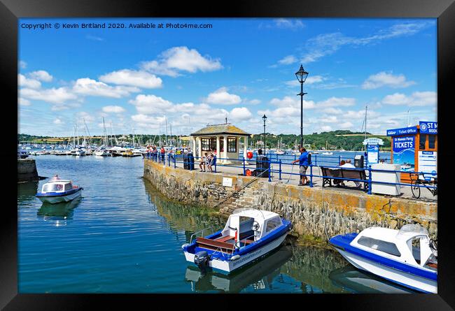 falmouth harbour cornwall Framed Print by Kevin Britland