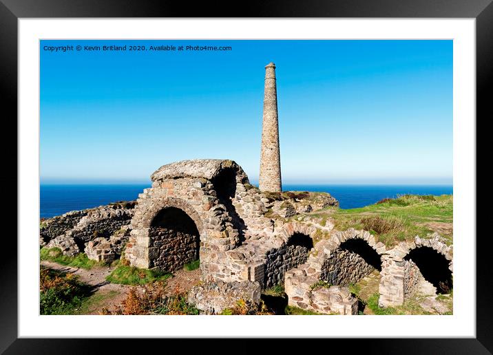 cornish tin mining Framed Mounted Print by Kevin Britland
