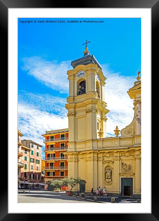 catholic church italy Framed Mounted Print by Kevin Britland
