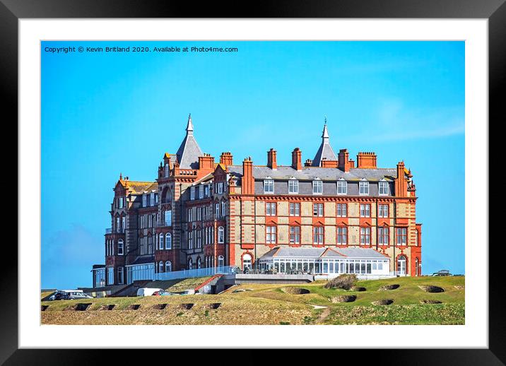 headland hotel newquay  Framed Mounted Print by Kevin Britland