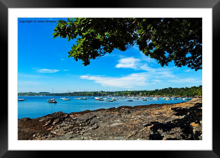 restronguet creek cornwall  Framed Mounted Print by Kevin Britland