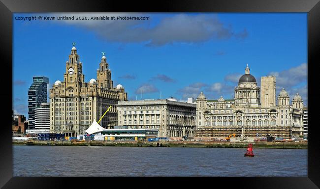 Liverpool waterfront Framed Print by Kevin Britland