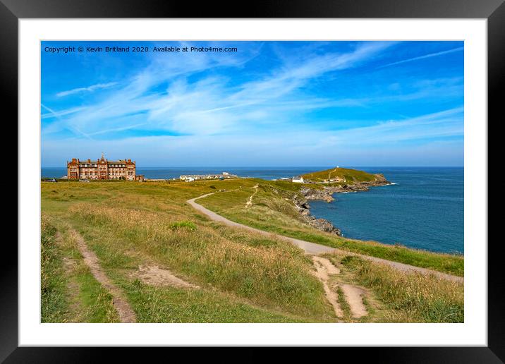 Newquay cornwall Framed Mounted Print by Kevin Britland