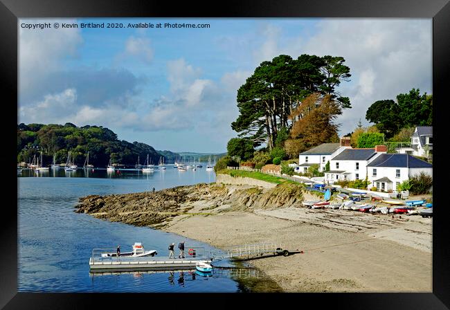 helford passage cornwall Framed Print by Kevin Britland