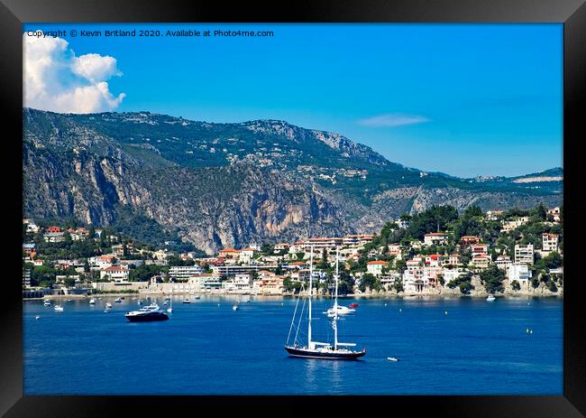cote d azur french riviera  Framed Print by Kevin Britland