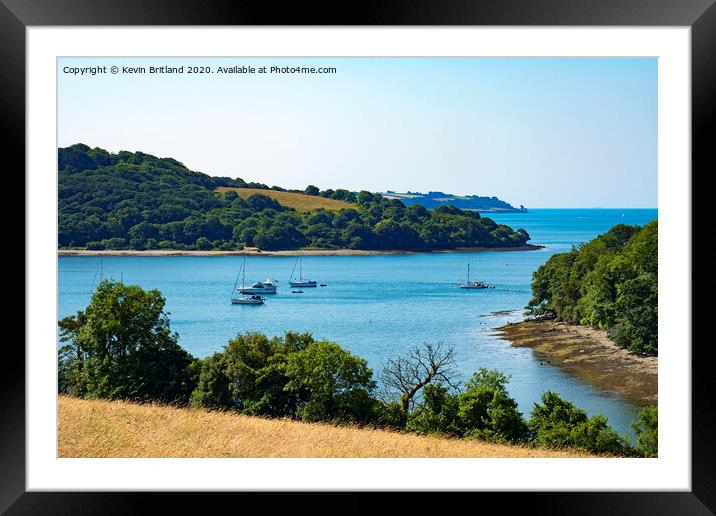 river fal cornwall Framed Mounted Print by Kevin Britland