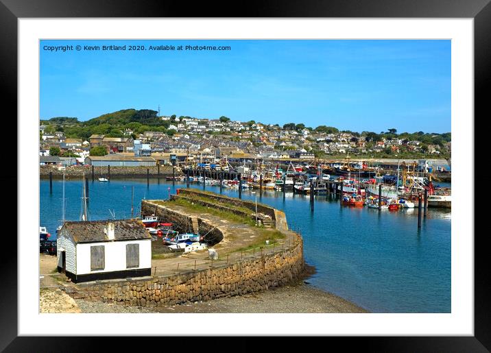 newlyn harbour cornwall Framed Mounted Print by Kevin Britland