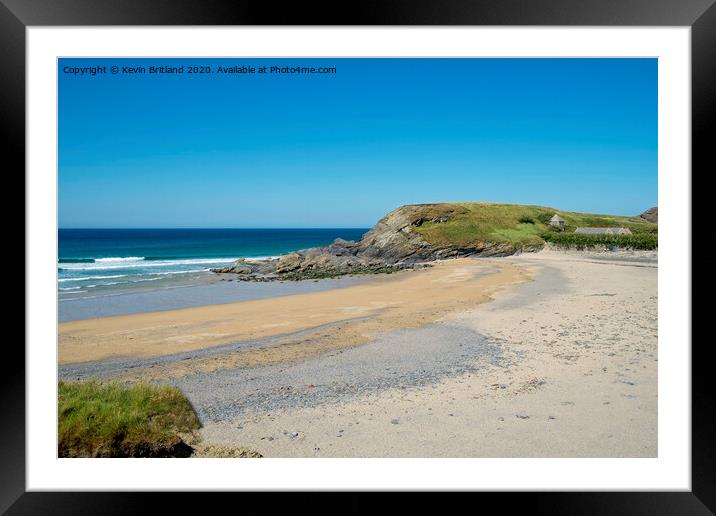 gunwalloe church cove cornwall Framed Mounted Print by Kevin Britland