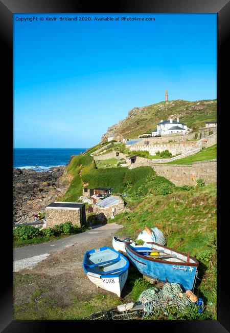 Priests cove cornwall Framed Print by Kevin Britland