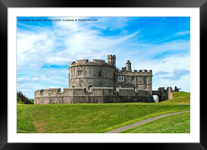 Pendennis Castle Framed Mounted Print by Kevin Britland