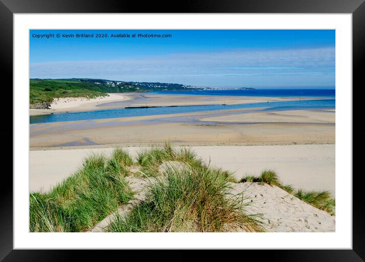 Gwithian beach cornwall Framed Mounted Print by Kevin Britland