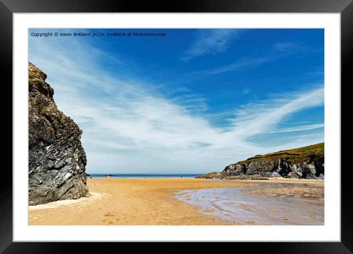 porth joke cornwall Framed Mounted Print by Kevin Britland