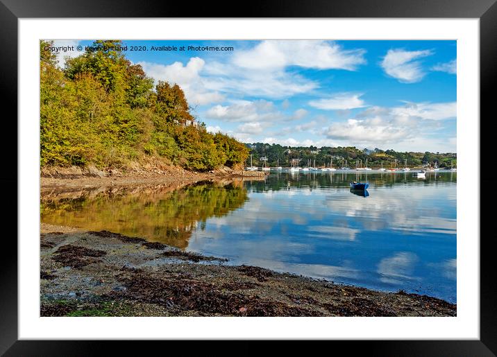 helford creek cornwall Framed Mounted Print by Kevin Britland