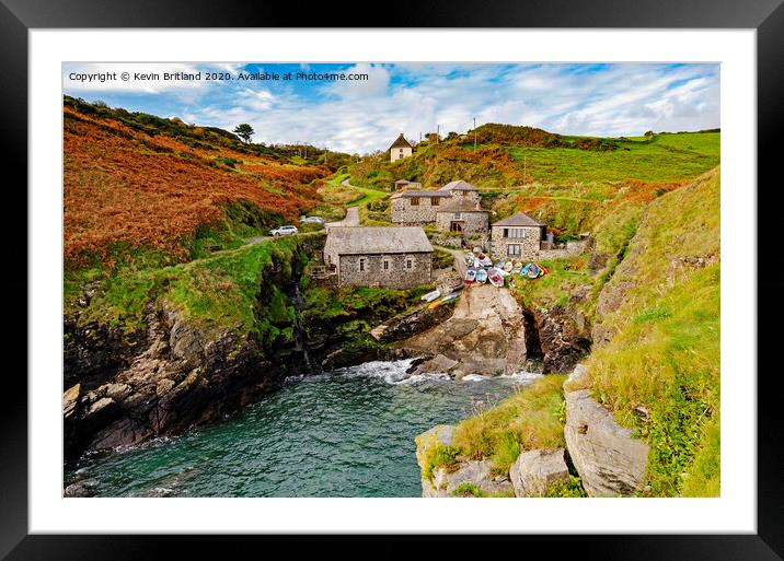 church cove cornwall Framed Mounted Print by Kevin Britland