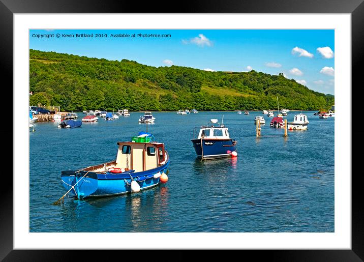 river looe cornwall Framed Mounted Print by Kevin Britland