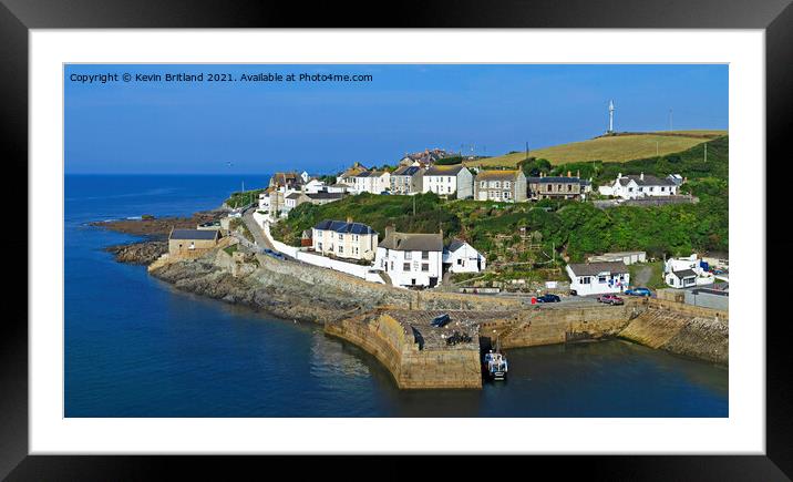  porthleven cornwall Framed Mounted Print by Kevin Britland