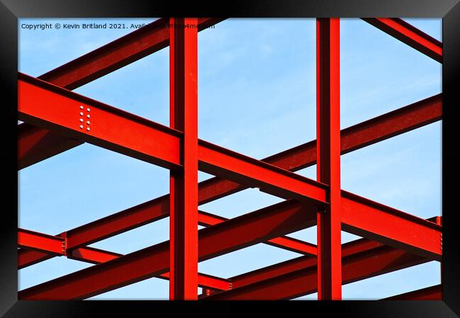 abstract architecture Framed Print by Kevin Britland
