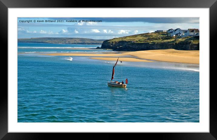 Hayle estuary and beach cornwall Framed Mounted Print by Kevin Britland