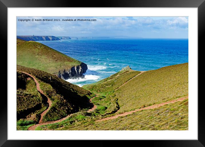 chapel porth cornwall Framed Mounted Print by Kevin Britland