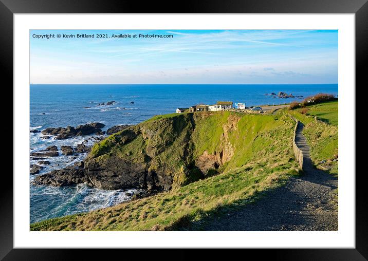 lizard point cornwall Framed Mounted Print by Kevin Britland
