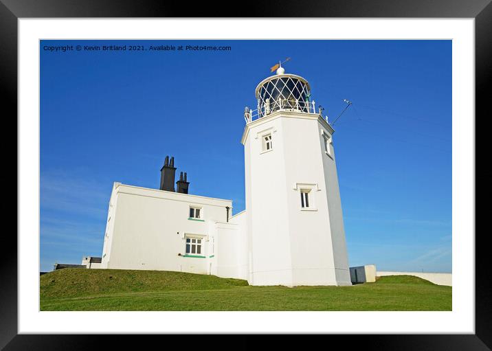 lizard lighthouse cornwall Framed Mounted Print by Kevin Britland