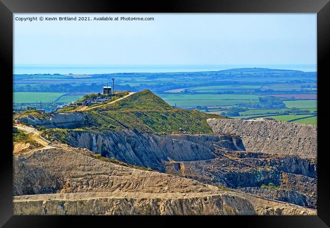 china clay cornwall Framed Print by Kevin Britland