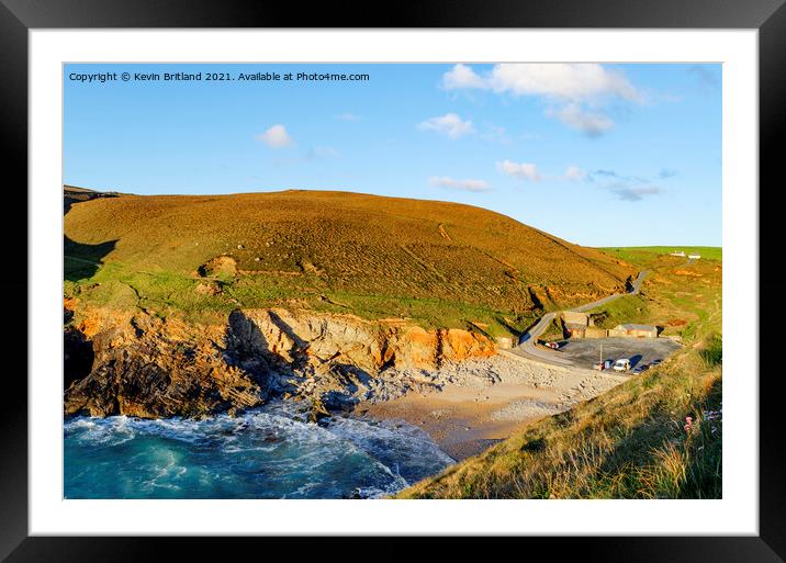 chapel porth cornwall Framed Mounted Print by Kevin Britland