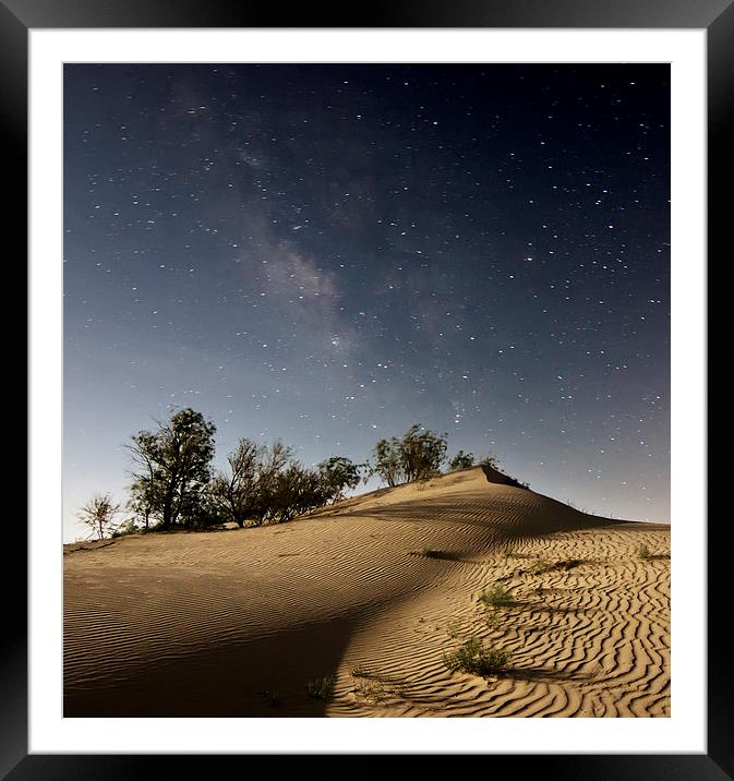 Monahans Sand Dunes, Texas Framed Mounted Print by Luc Novovitch