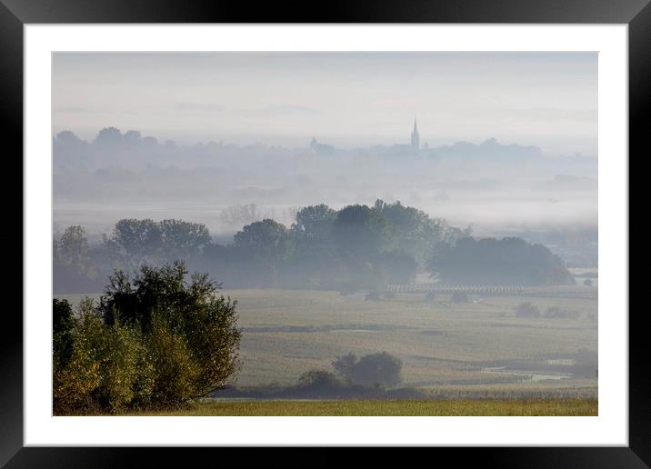 Early Morning Fog Framed Mounted Print by Luc Novovitch