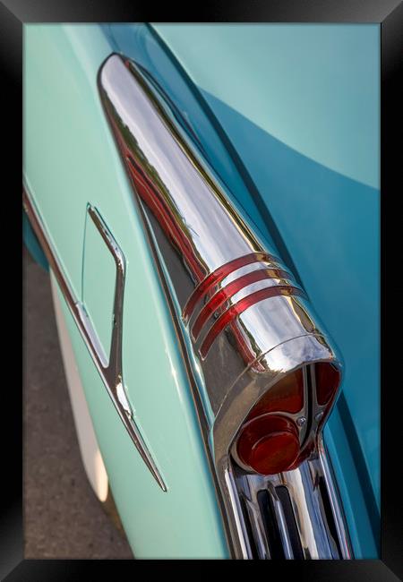Buick Skylark Tail Fin Framed Print by Luc Novovitch