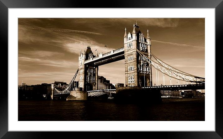 London, Tower Bridge Framed Mounted Print by Daniel Kesh