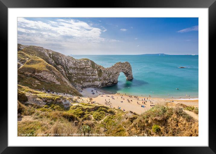 Durdle Door, West Lulworth, Dorset Framed Mounted Print by Graham Prentice