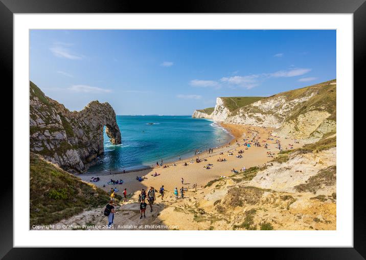 Durdle Door, West Lulworth, Dorset Framed Mounted Print by Graham Prentice