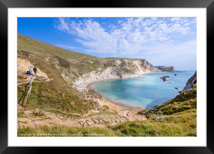 Man O'War Bay, West Lulworth, Dorset Framed Mounted Print by Graham Prentice