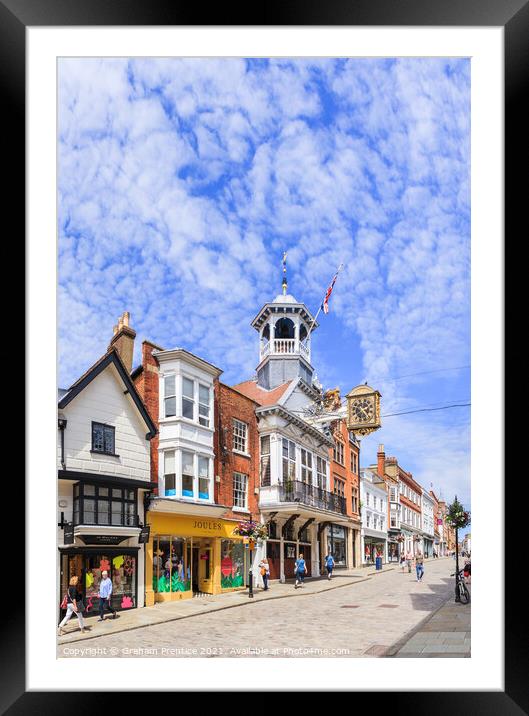 Guildford High Street Framed Mounted Print by Graham Prentice