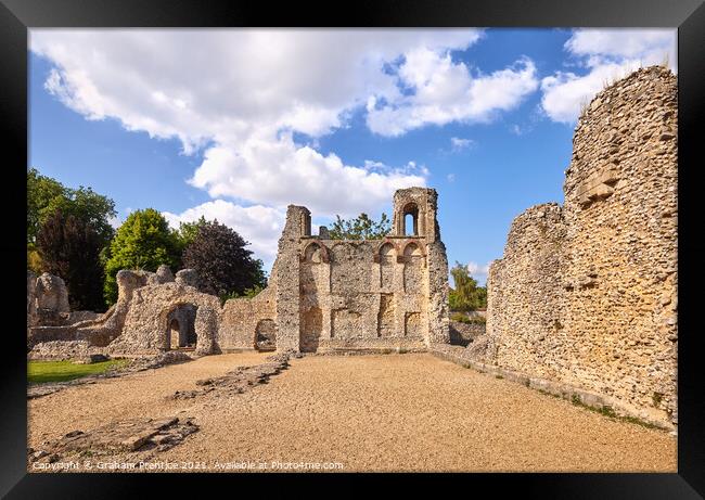 Wolvesey Castle Ruins, Winchester Framed Print by Graham Prentice
