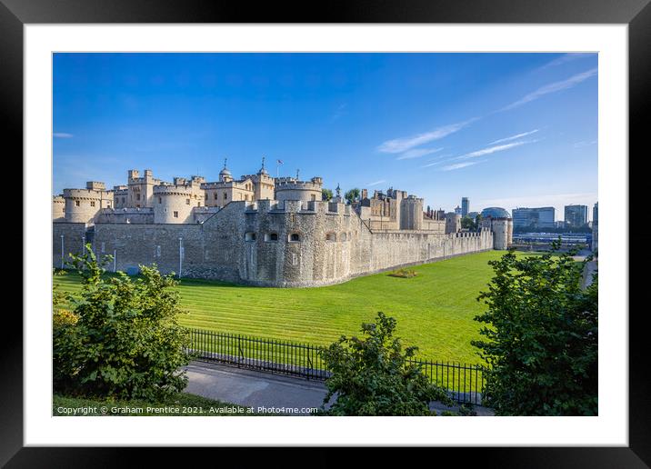 Tower of London Framed Mounted Print by Graham Prentice