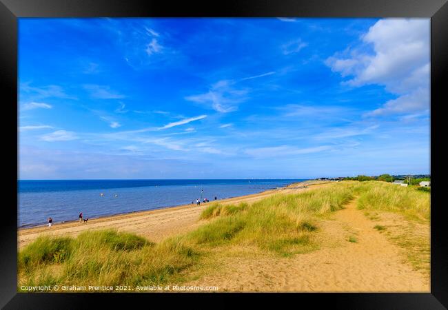 Heacham Sand Dunes Framed Print by Graham Prentice