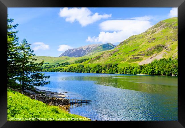 Buttermere and Buttermere Fell Framed Print by Graham Prentice