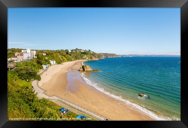 Tenby North Beach Framed Print by Graham Prentice