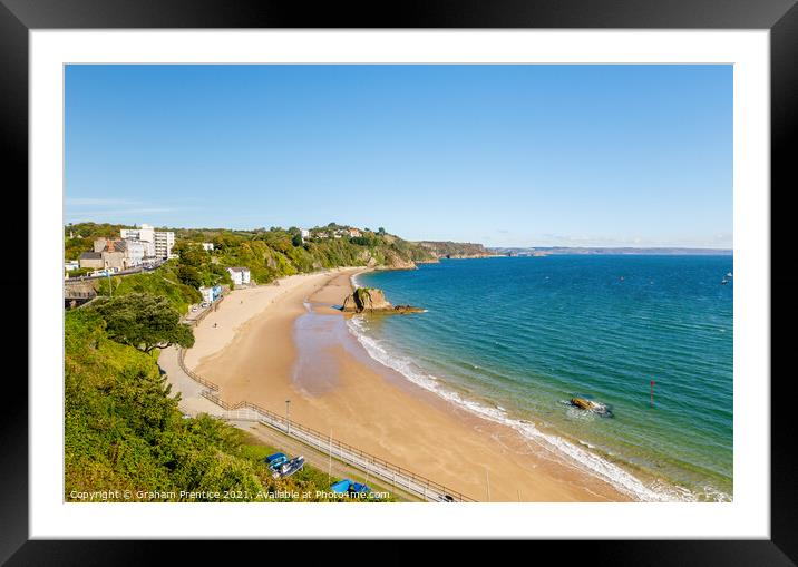 Tenby North Beach Framed Mounted Print by Graham Prentice